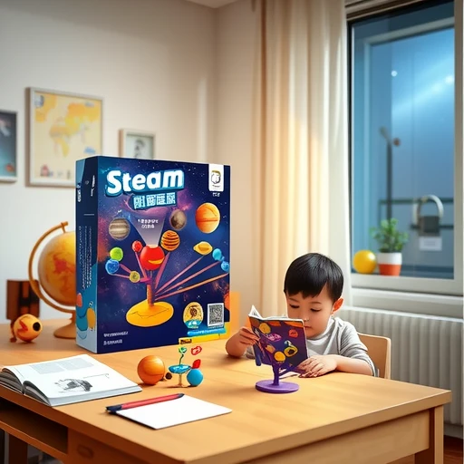 学优马八大行星之彩画星球太阳系投影球手绘科学实验玩具