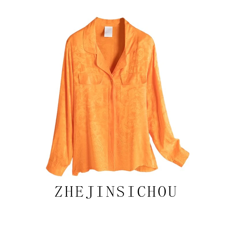 气质中老年女装妈妈装小衫夏季长袖宽松休闲百搭时尚真丝妈妈装