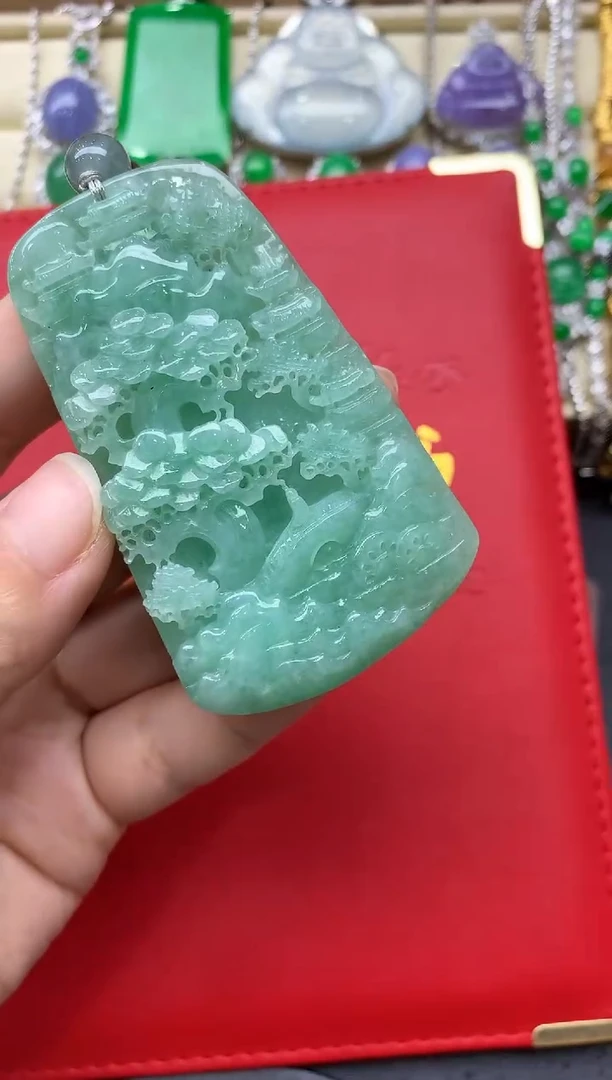 翡翠未镶嵌颈饰371-中国好珍宝