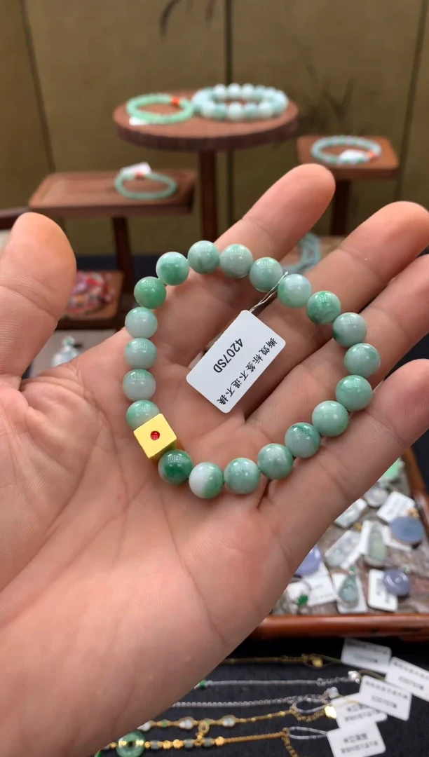 未镶嵌手串翡翠手串