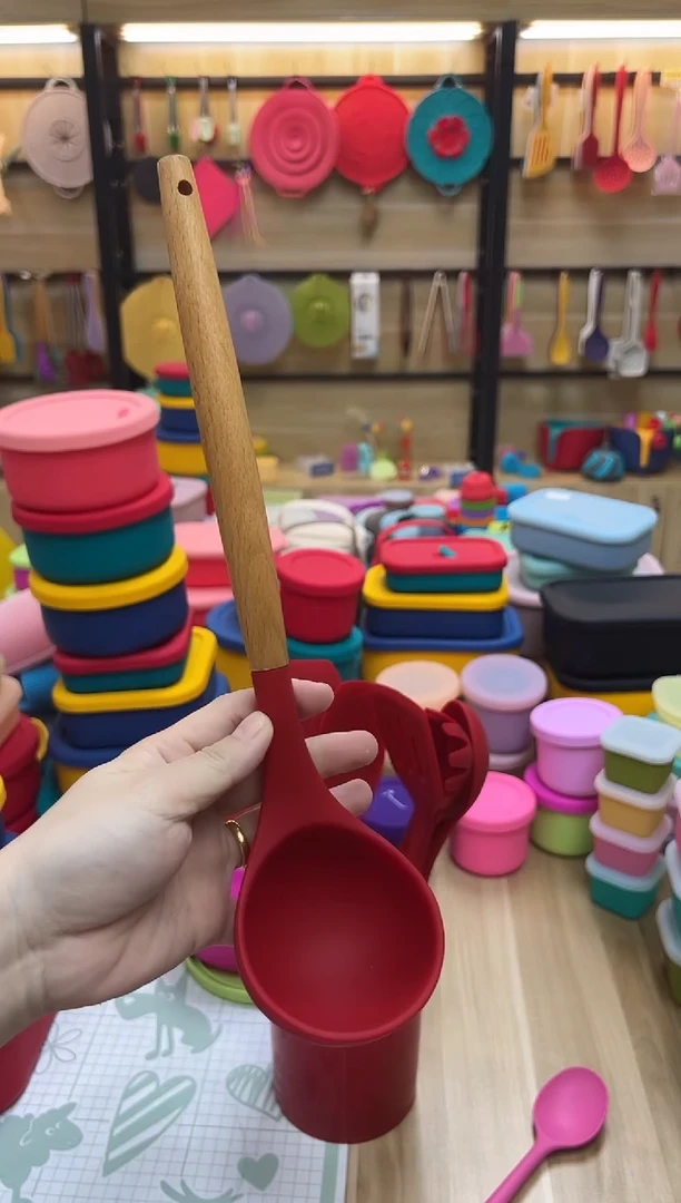 硅胶双人红-CJ9A汤勺