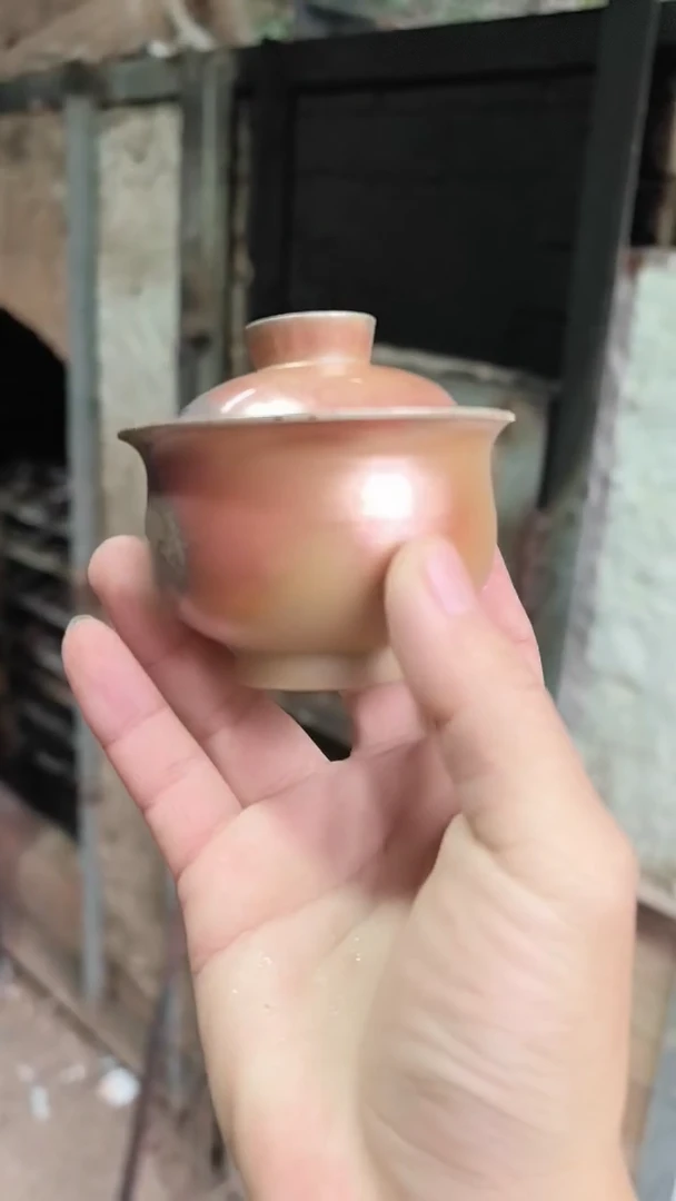 瓷宣宝汝瓷原矿原釉手工柴烧作品