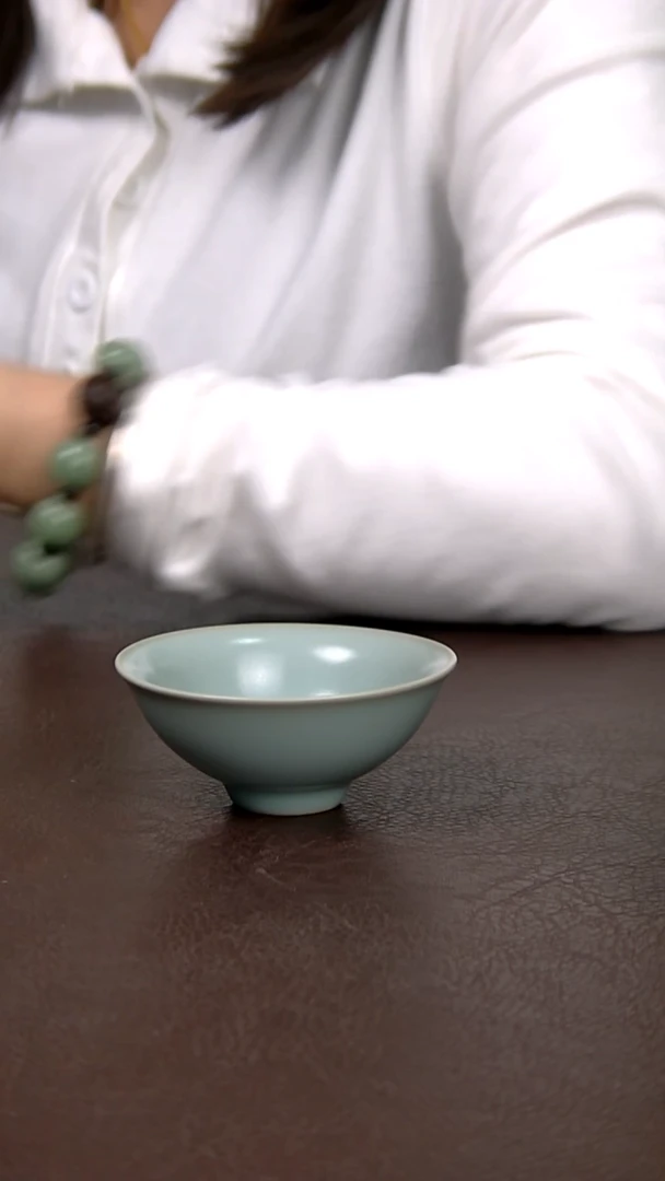 仿古鸡心杯不完美 不开片 简装