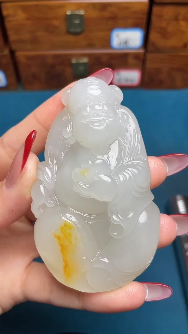 和田玉未镶嵌把件和田玉