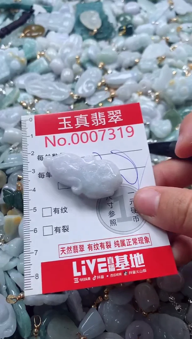 吊坠(不含链)未镶嵌翡翠7319