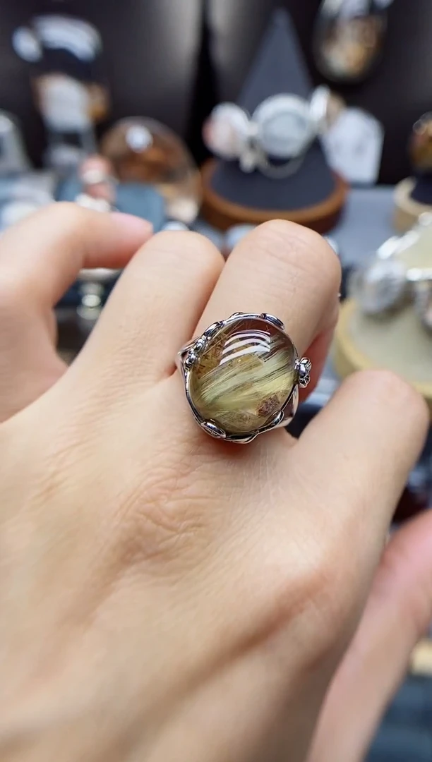 银S925镶嵌珠宝半成品水晶石**渝定制定制