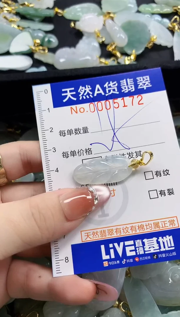 颈饰未镶嵌翡翠天然A货翡翠