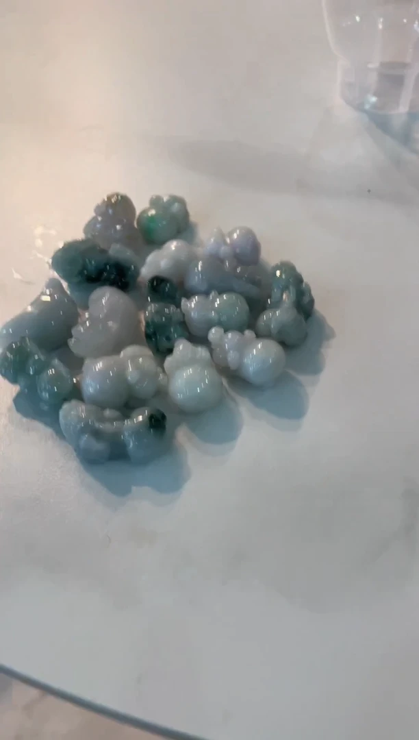 翡翠未镶嵌颈饰翡翠挂饰 随机多样性发1