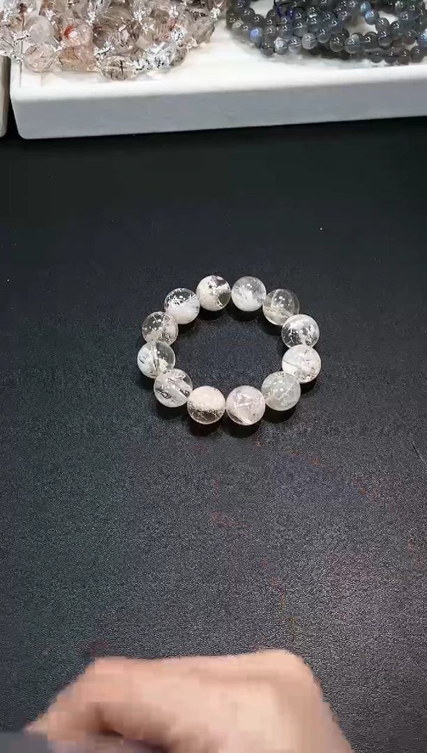 【闪购商品】水晶手串未镶嵌34g多样性发其一/1条17mm默认微瑕