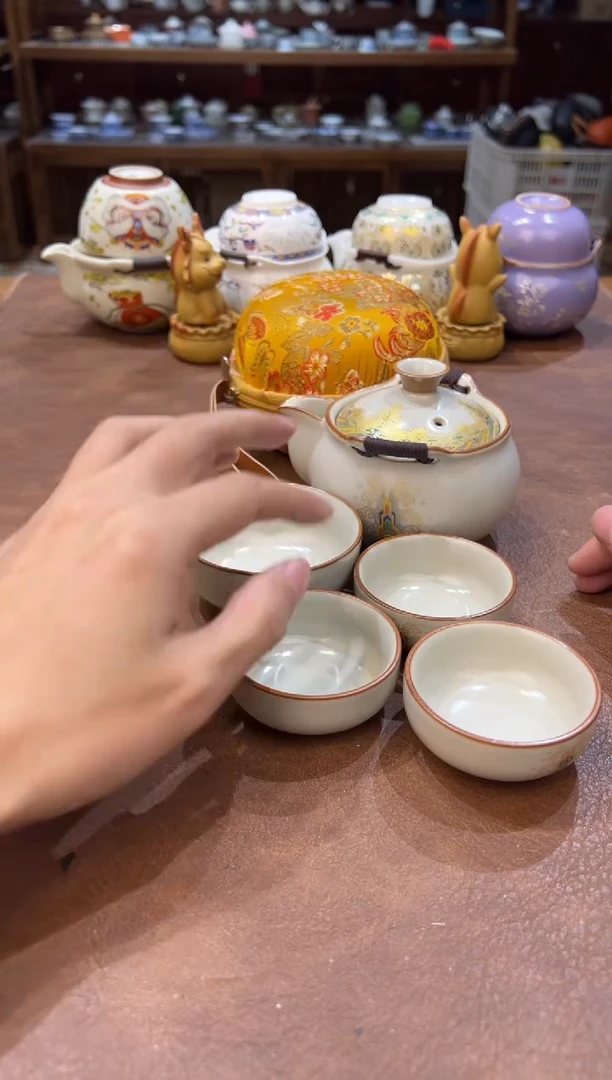 真的很便宜会开片的旅行茶具