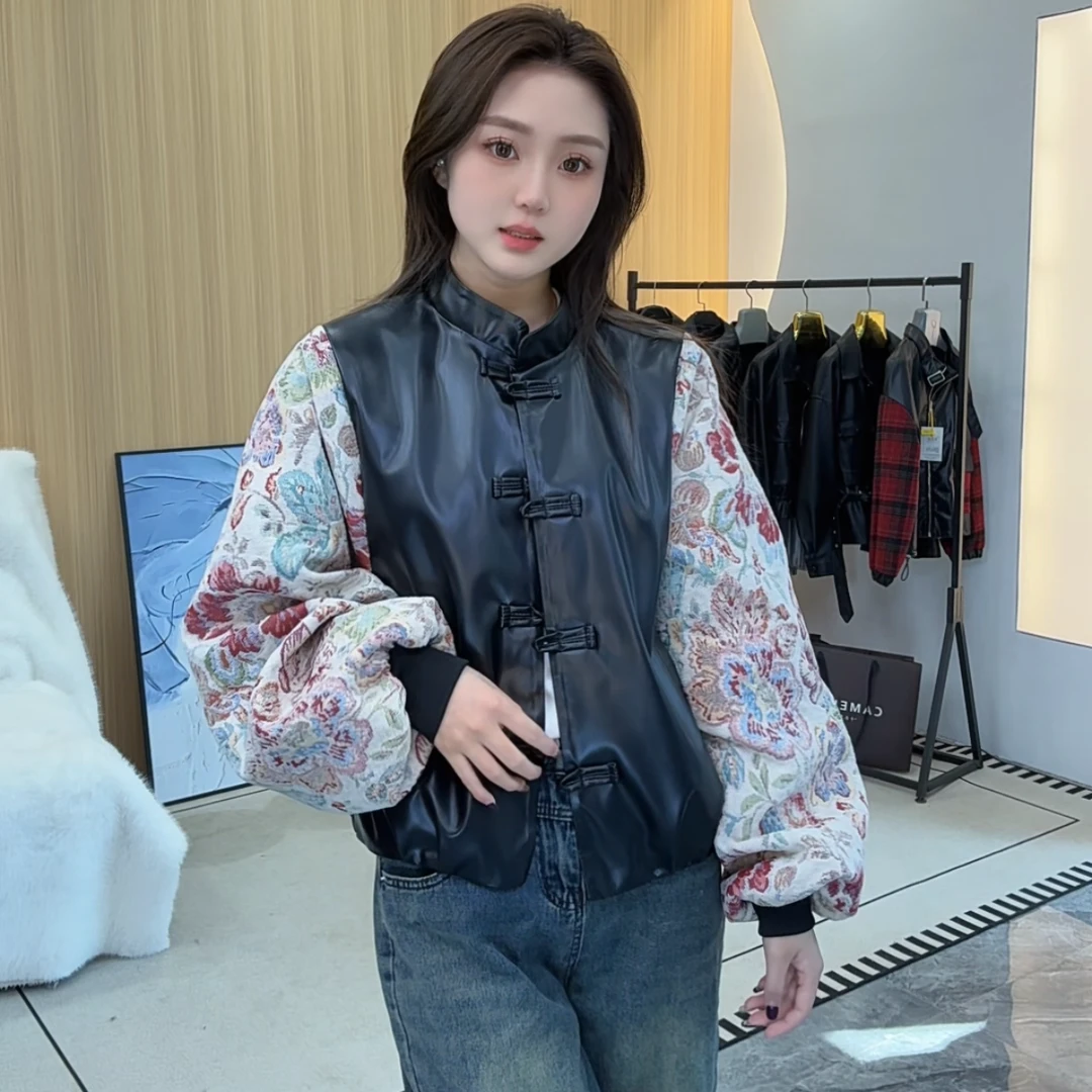 【蒂芬妮玟玟推荐23241】春季新品小众设计提花印花设计国潮短外套