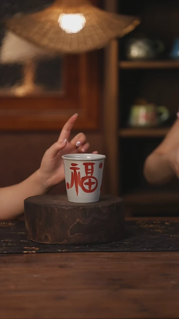 陶瓷景德镇高温釉下手绘陶瓷075
