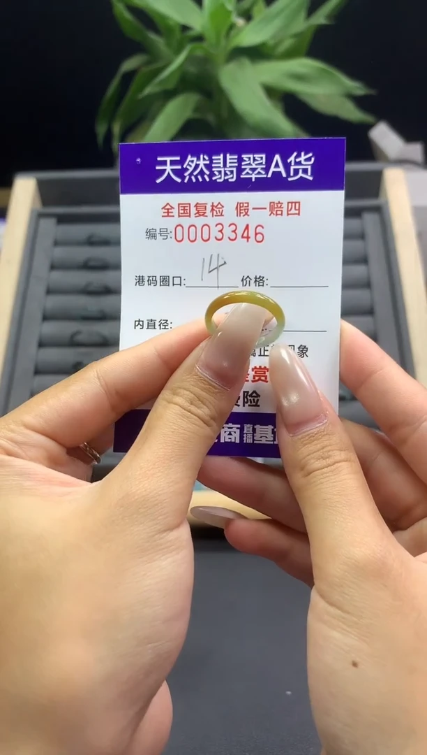 未镶嵌戒指翡翠天然  3346