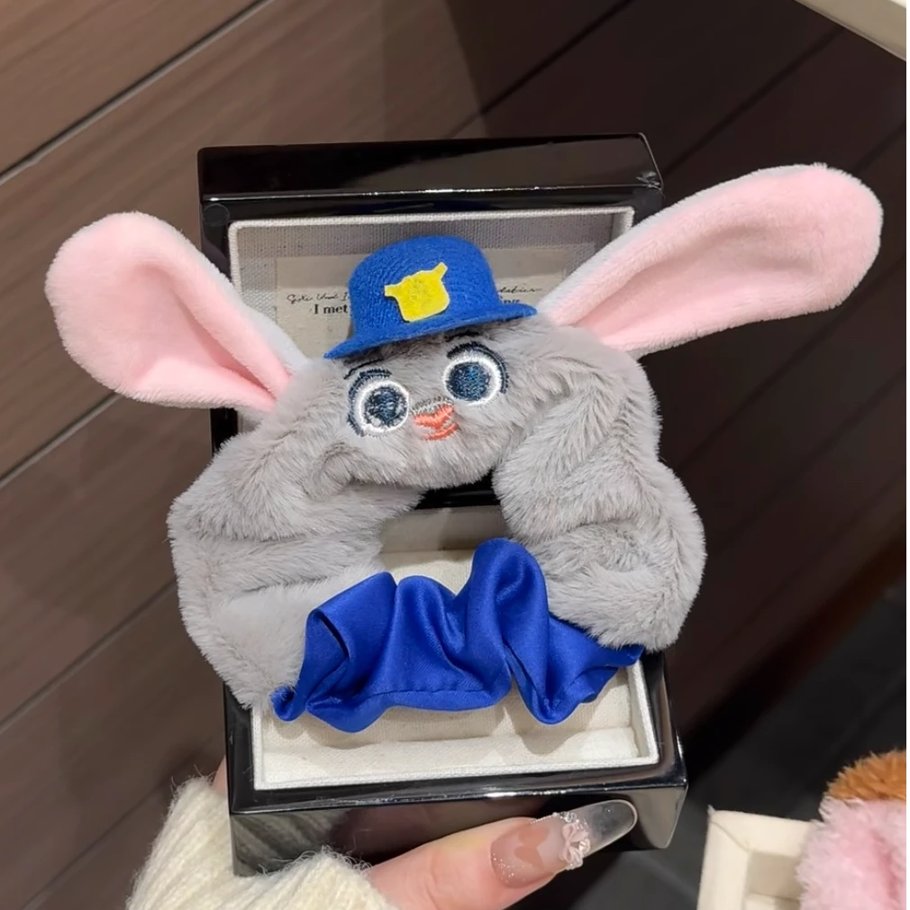 新款卡通蓝色甜美风头饰通用发绳发饰甜美束发女可爱日韩发圈