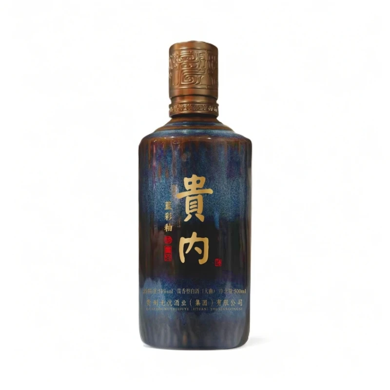 贵内酒·蓝彩釉（无忧酒厂） 酱香型白酒 53度500ml