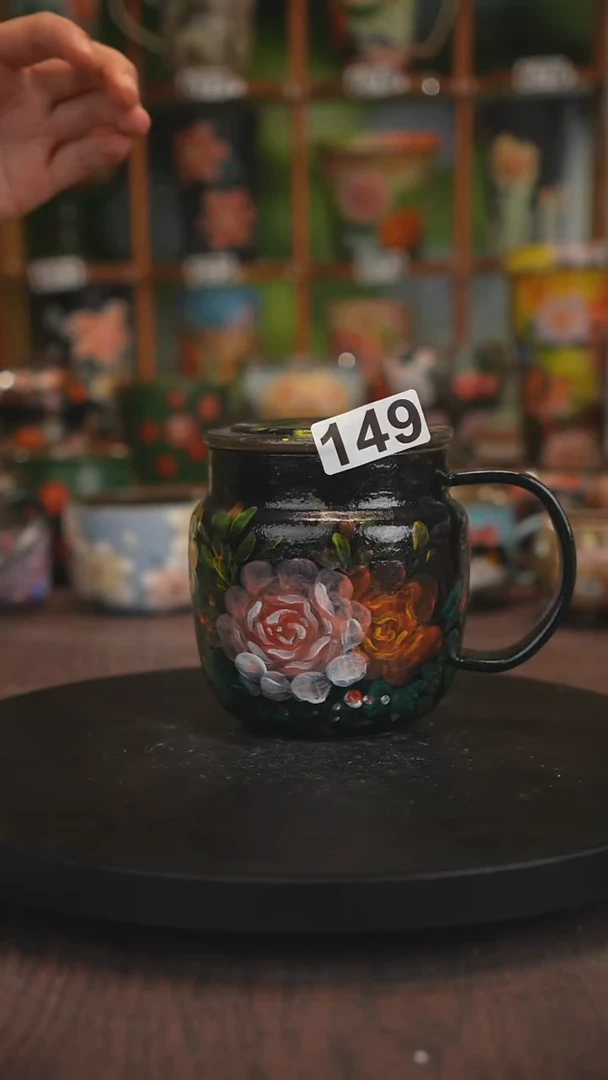 紫砂油画手绘釉下彩149