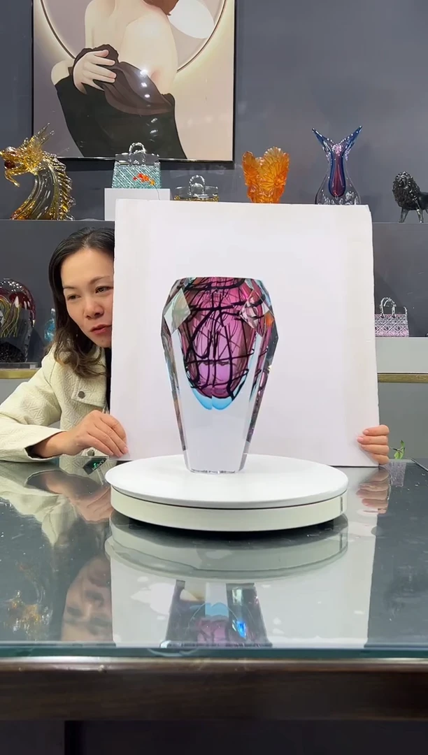琉璃一*水晶琉璃花瓶1个
