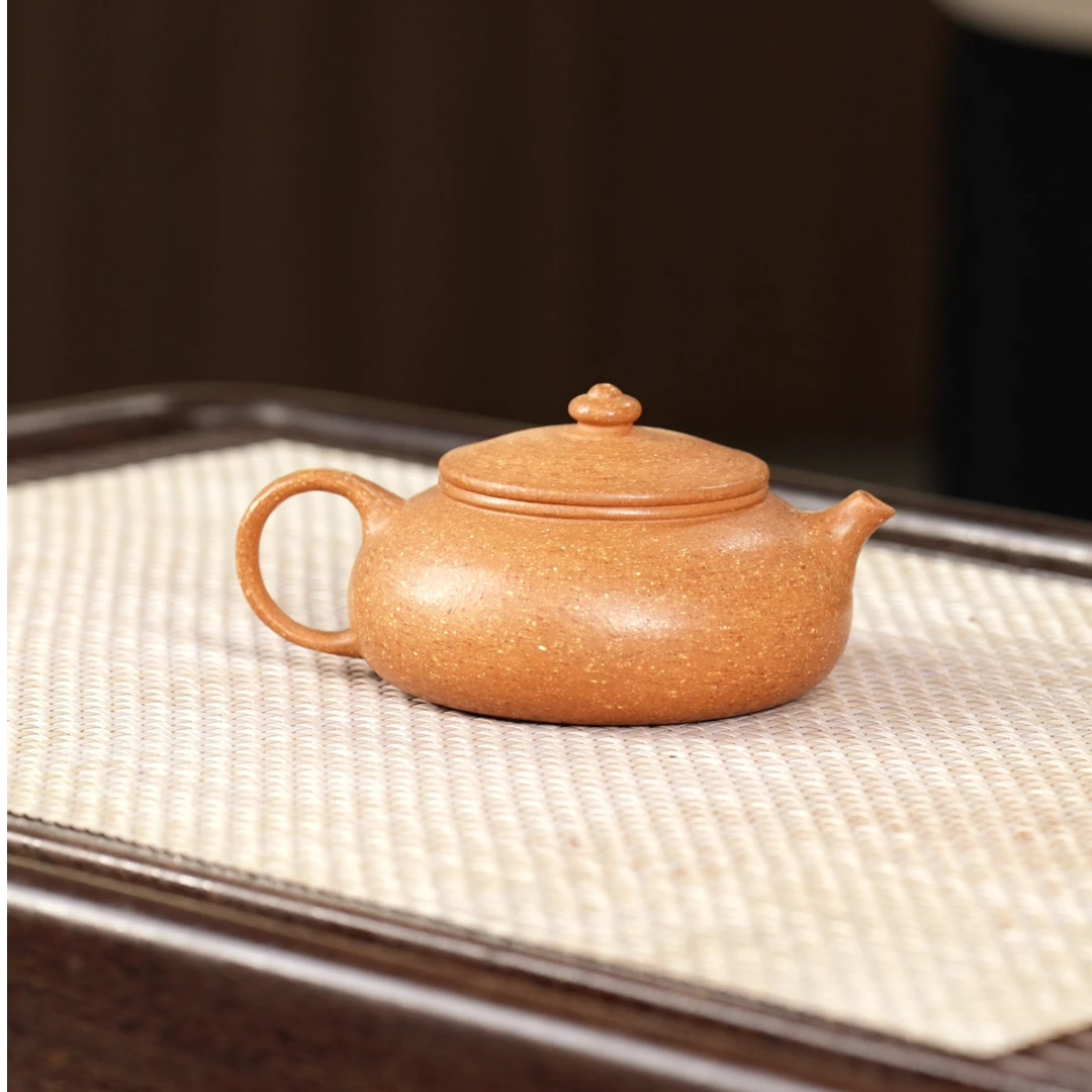 轻舟紫砂 金降坡寒江壶190cc