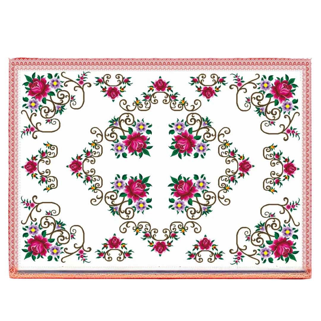 200X150cm十字绣桌布زىپ زىڭنە بىللە چىقىدۇ ياندا تورى يوق