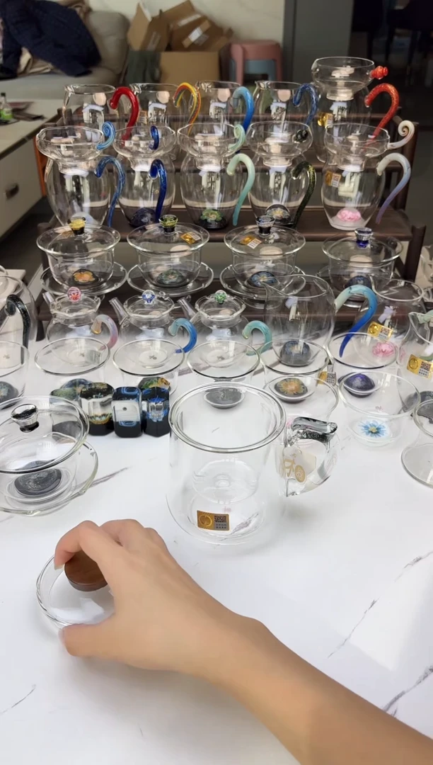 手工艺品玻璃禾器承隆办公杯