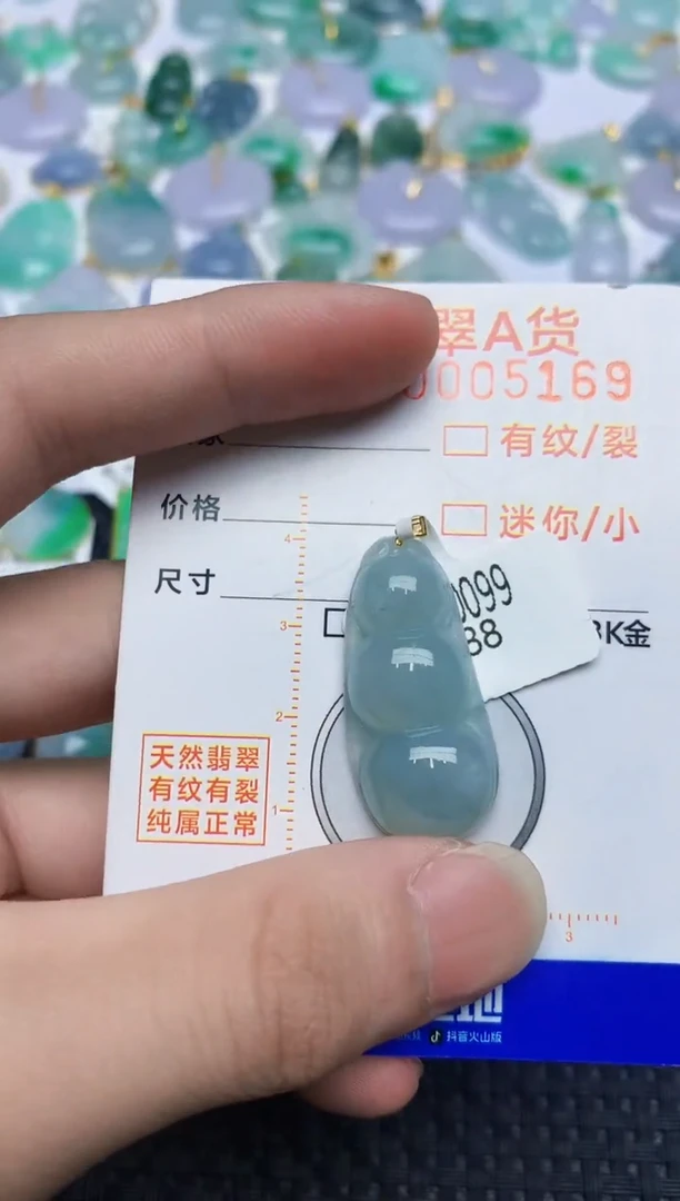 翡翠18K金镶嵌颈饰54686468676