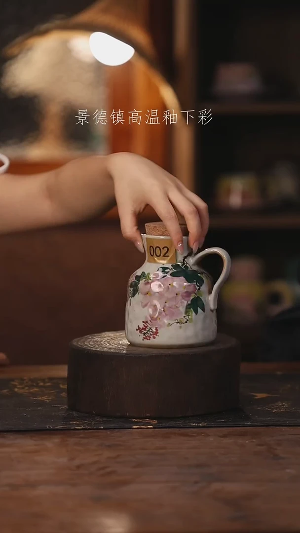 陶瓷景德镇高温釉下手绘陶瓷002