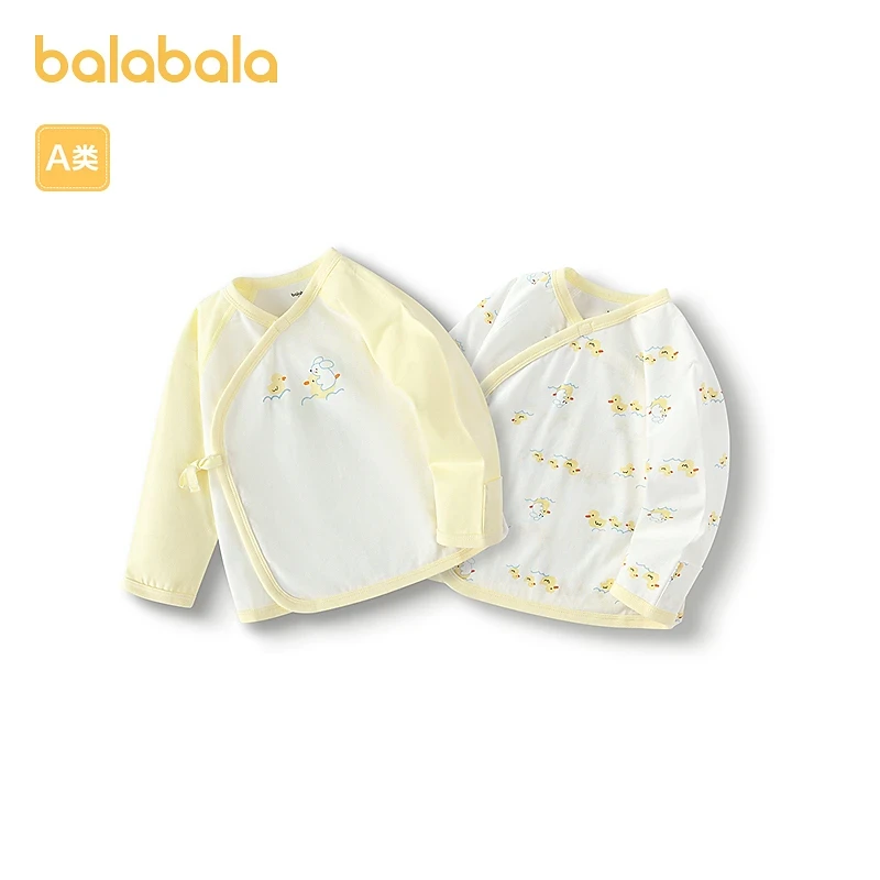 【两件装】巴拉巴拉童装半背衣初生婴儿秋衣男童上衣2025年女童内衣