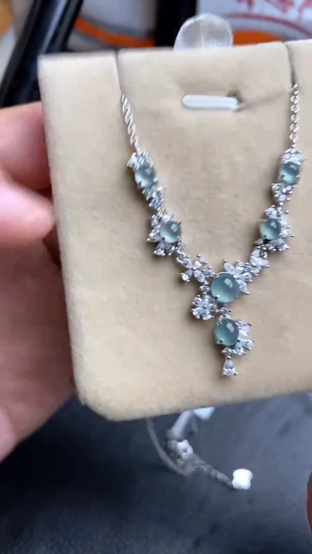 银S925镶嵌戒指翡翠1