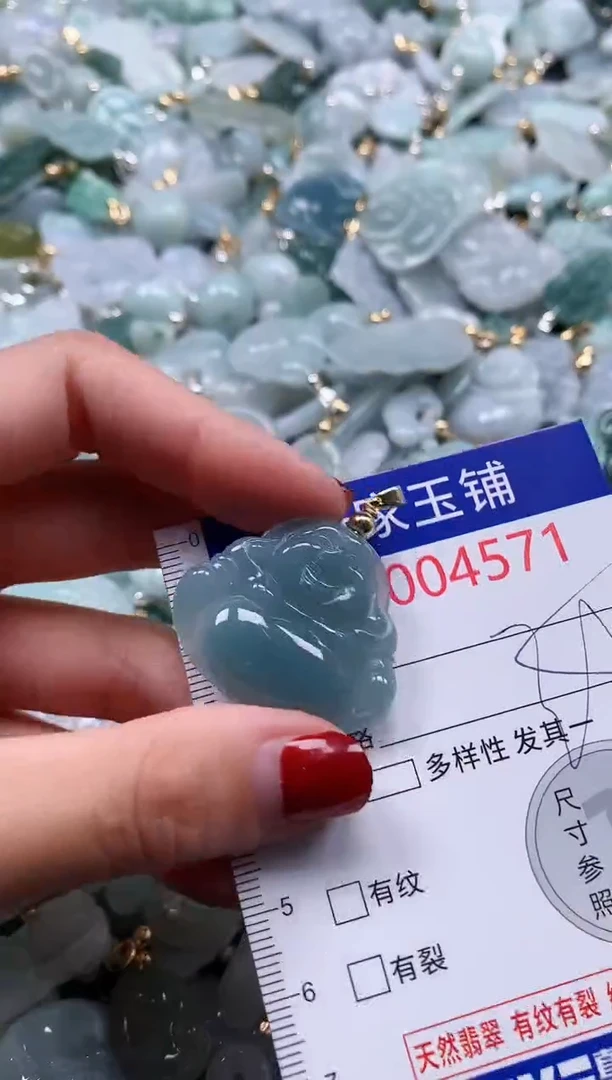 翡翠未镶嵌吊坠(不含链)4571