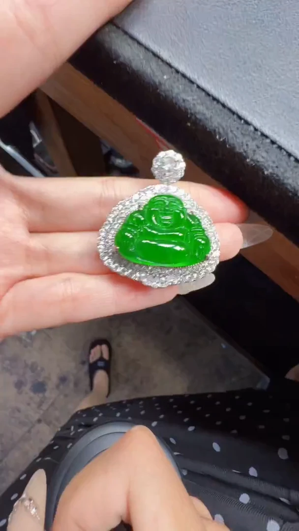 未镶嵌定制翡翠翡翠A货有轻微色差属于正常现象，佛公多样性发货1