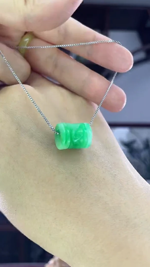 吊坠(赠链)未镶嵌翡翠D56翡翠路路通