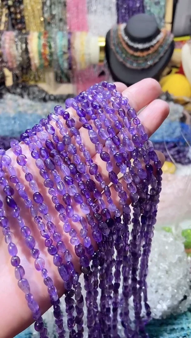 未镶嵌珠宝半成品水晶随行小紫水晶