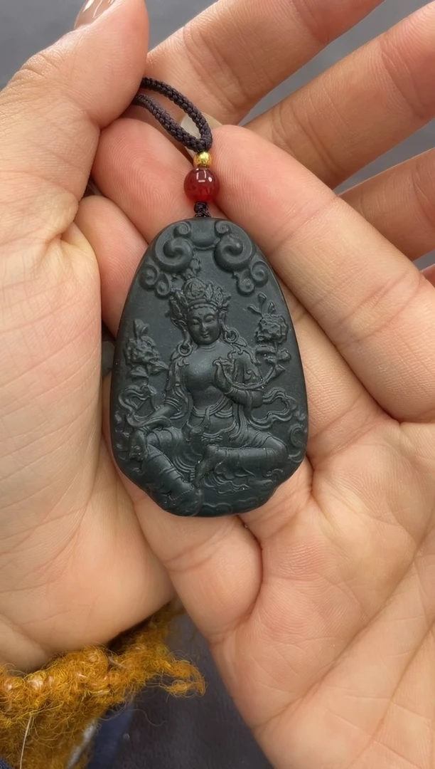 颈饰未镶嵌和田玉观音吊坠多样性拍一发一