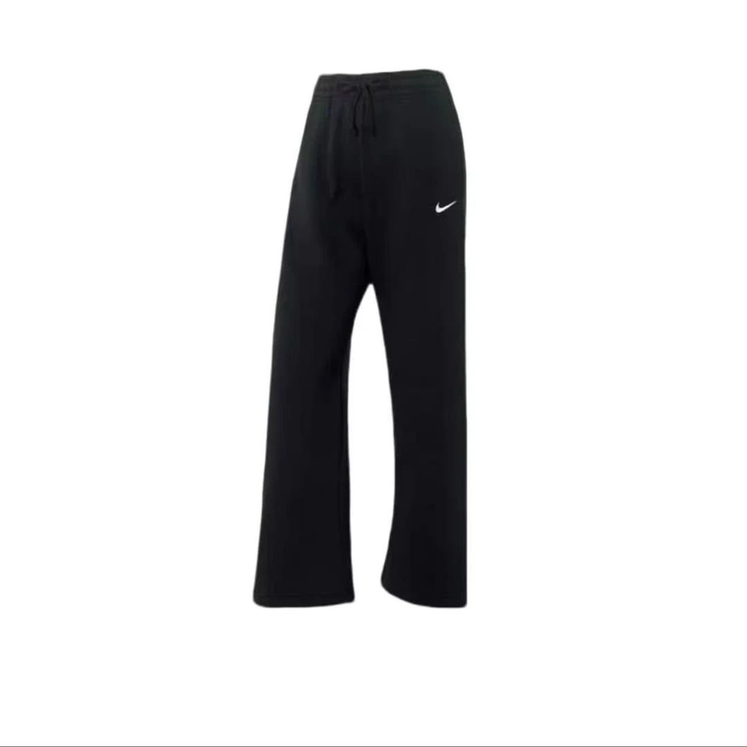 NIKE/耐克女子 Sportswear 黑色舒适百搭高腰阔腿长裤-IH1012-010