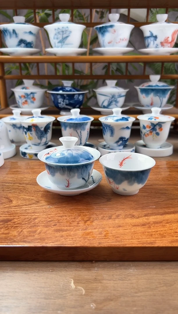 全品线条莲80ml三才+般若杯1个