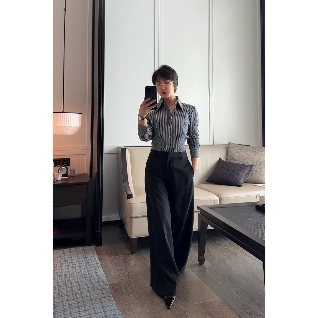 【不羁】痞帅的正经 立裁意大利精纺80支羊毛镰刀西裤春夏职业通勤