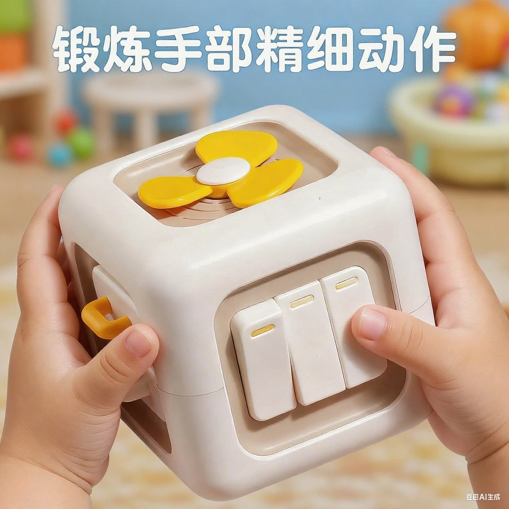 婴儿玩具0一1岁2蒙氏早教益智儿童0到3个月6消耗宝宝体力12六面体