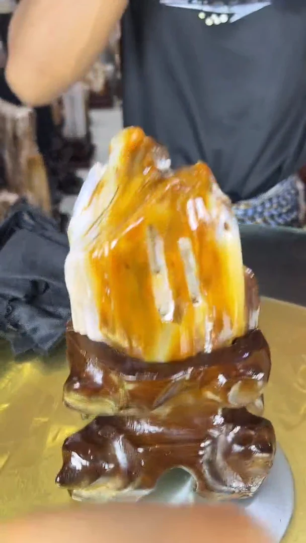 硅化玉珠宝奇石未镶嵌缅甸天然树化玉摆件