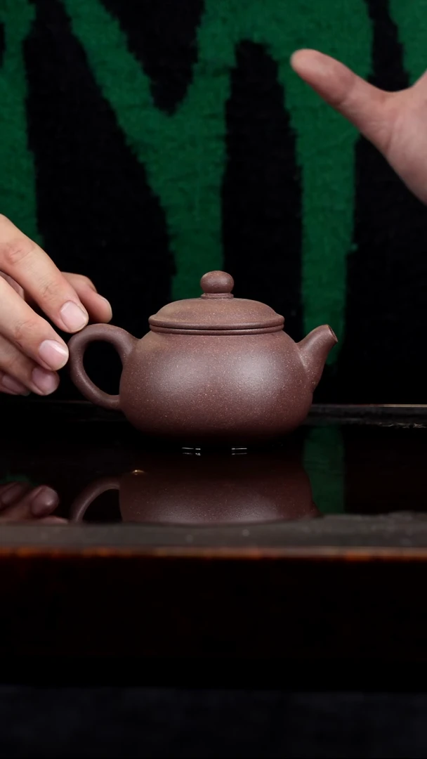 茶壶紫砂半手工明清风格紫泥朴实