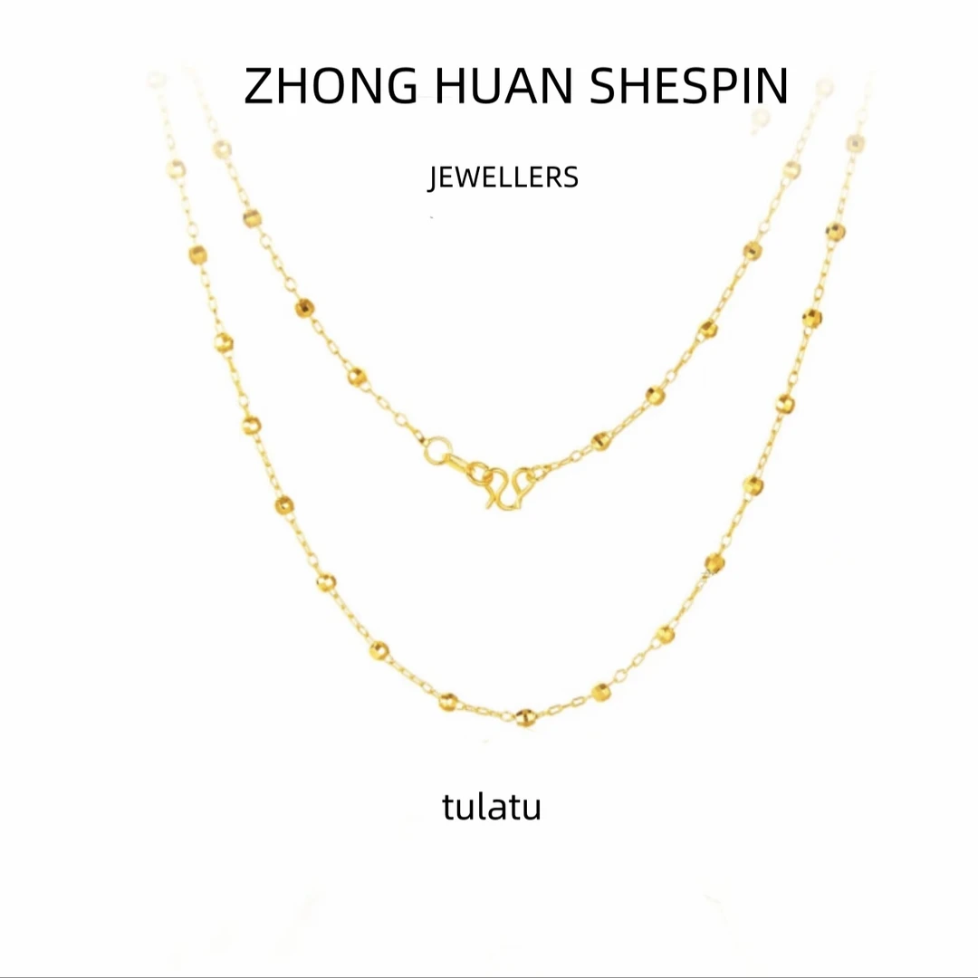 满天星简约项链O字链圆珠子颈链锁骨套链素链女
