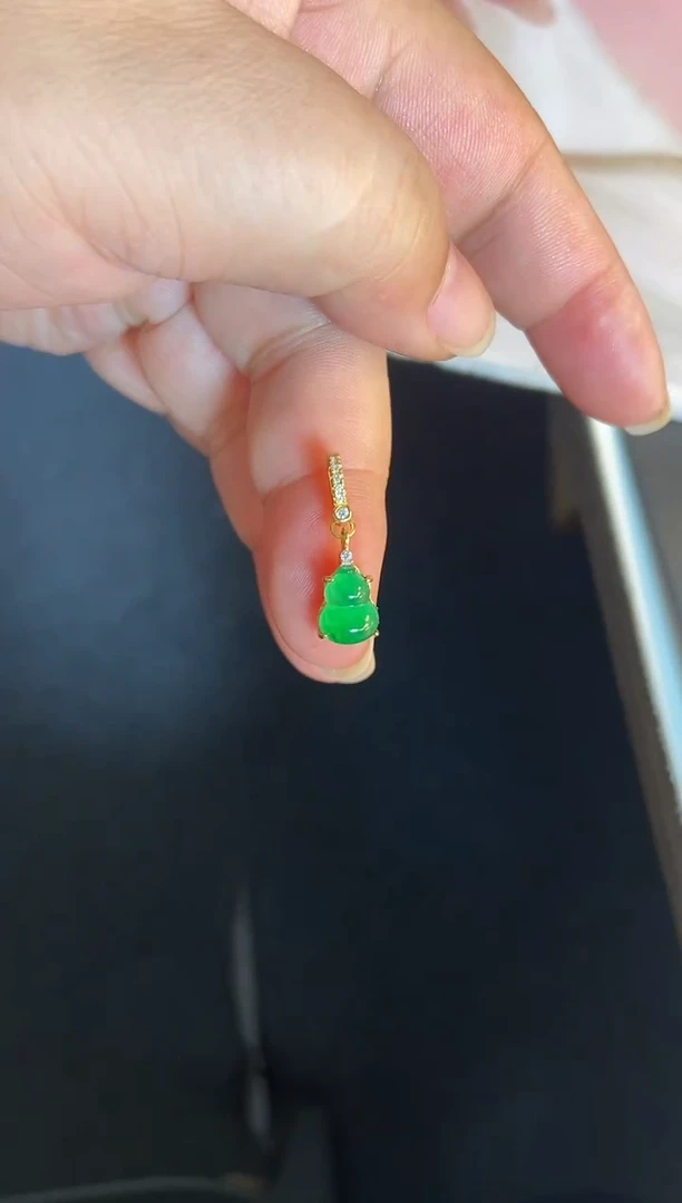 吊坠(不含链)银S925镶嵌翡翠1