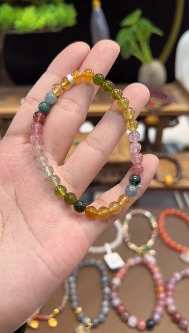 【闪购商品】碧玺手链未镶嵌手饰@@
