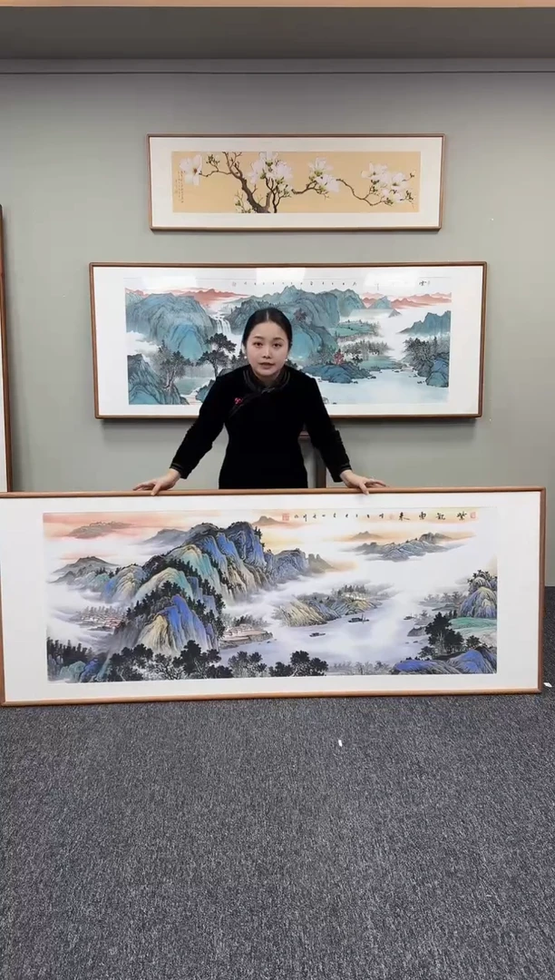 国画紫气东来210*80