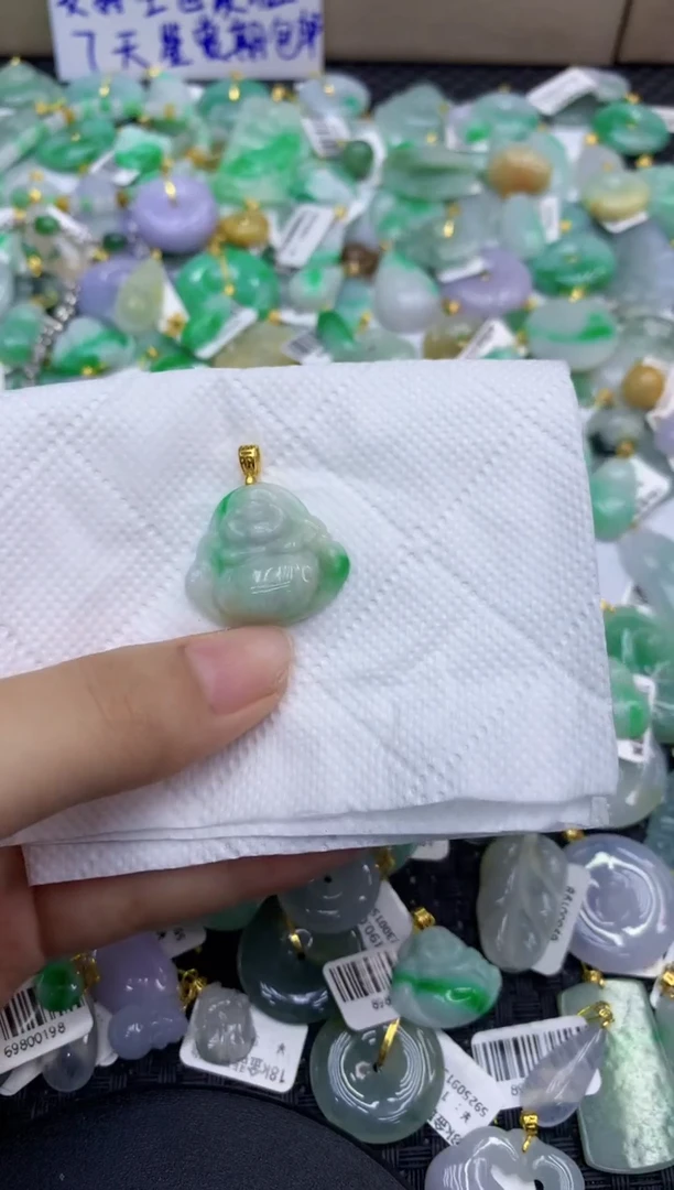 颈饰未镶嵌翡翠天然缅甸A货翡翠