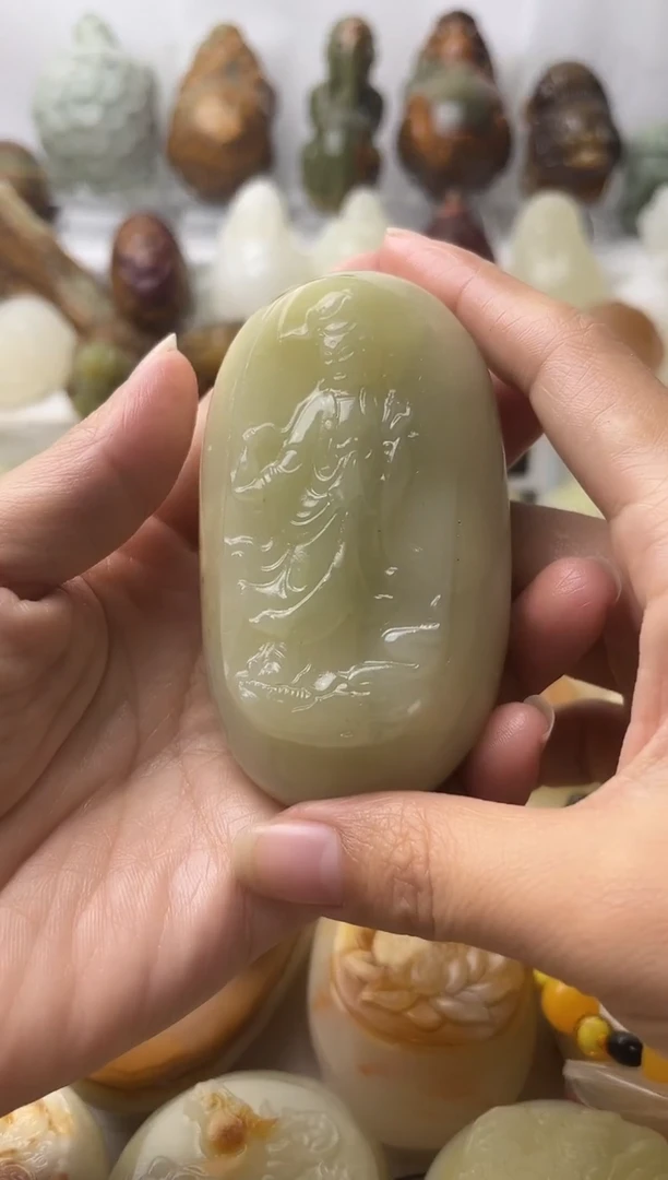 石材方解石棉纹正常不退换观音