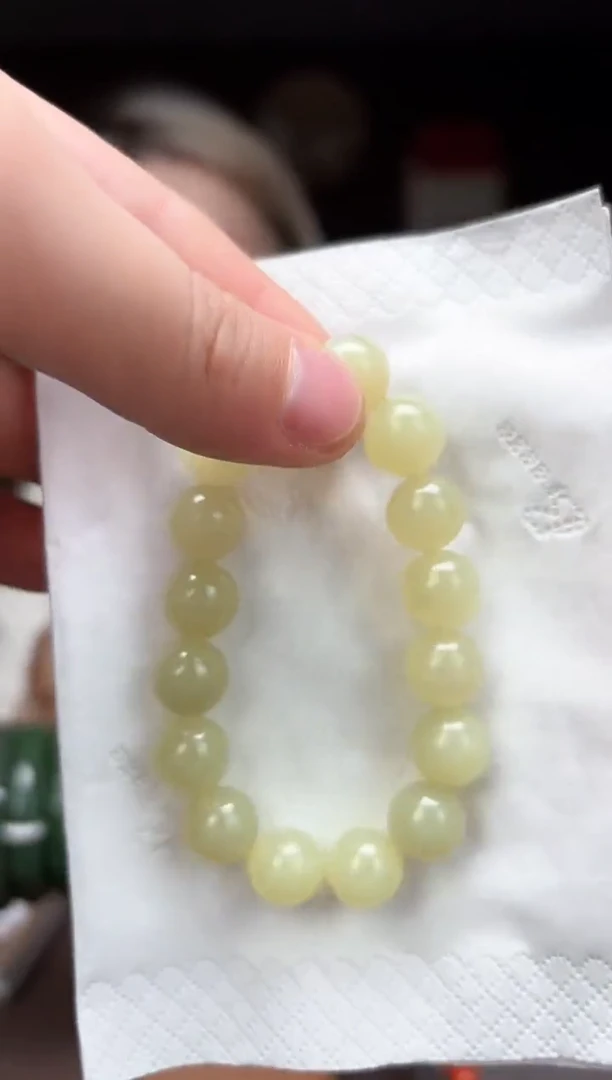 【闪购商品】和田玉1039-f282黄口手串未镶嵌-