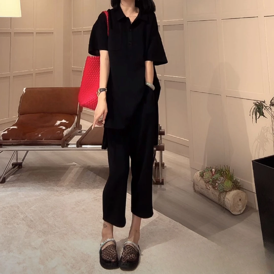 ZUOXIAOQI晚风兰精清凉套装ZZ（衣长76-77/胸围130-134/裤长82-84）