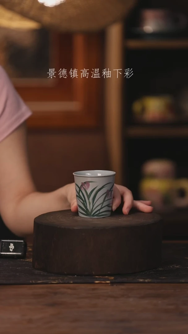陶瓷景德镇高温釉下手绘陶瓷393