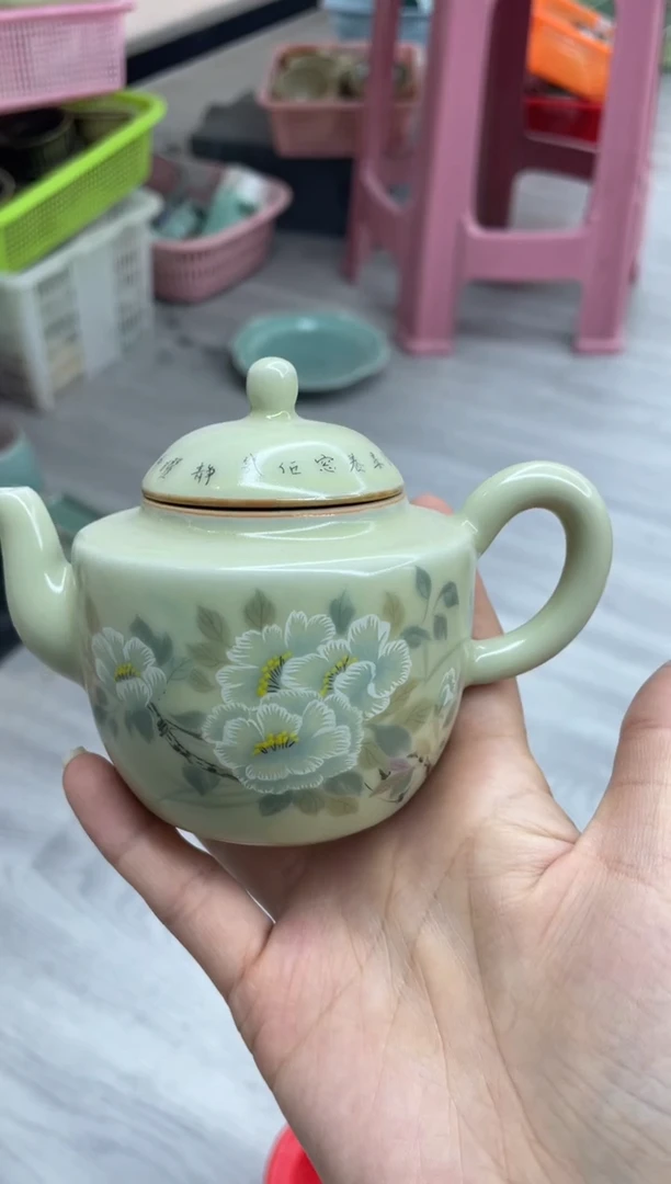 瓷手工彩绘 微暇特价 慧仙青瓷 特价福利大促