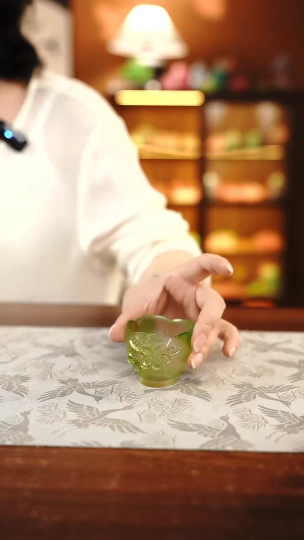 闪购桃花杯绿色（孤品）